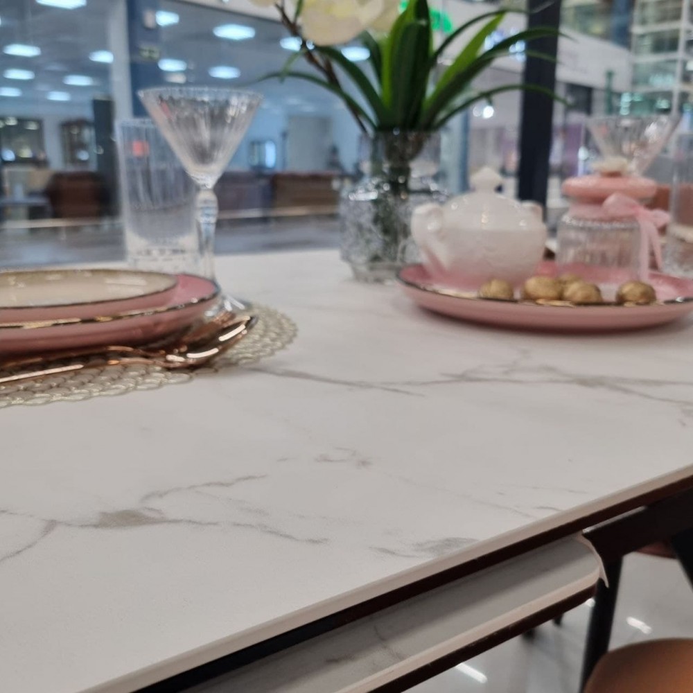 Стол LEON керамика Calacata Vaglioro - купить в Озерце