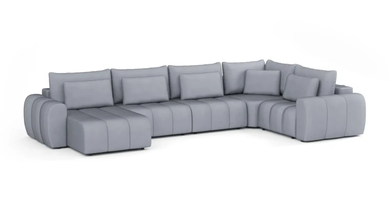 Диван -кровать П-образный Mellow-5 секц. ткань Velutto 52 247x450 — купить в Озерце