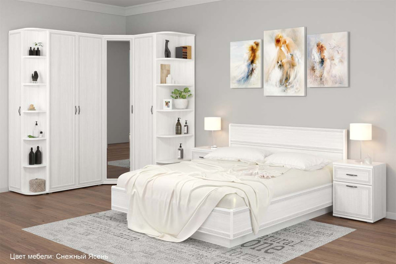Спальня Карина-8 (Снежный Ясень) - купить в Озерце