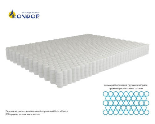 Матрас ортопедический Кондор Солид 2 Хард - купить в Озерце