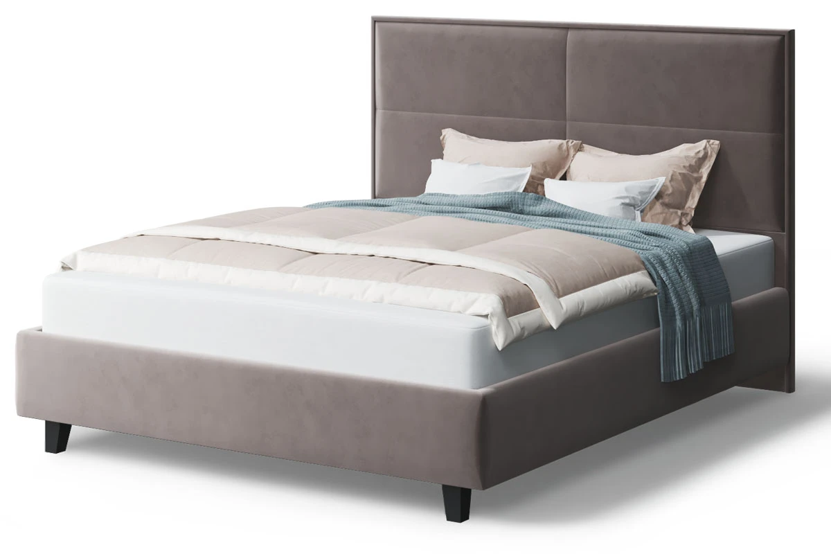 Кровать на опоре Скай с ПМ и бельев. ящ. 180х200 (Бренди лайт 05/Кофе) - купить в Озерце