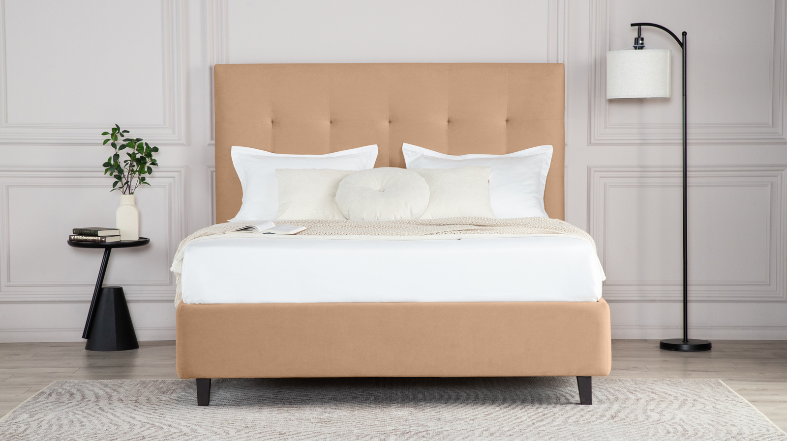 Кровать Silvana Nova Тк. Casanova Beige 200x200 - купить в Озерце