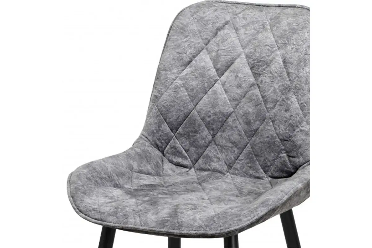 Стул Аура (Муар черный/Лофт сильвер светло-серый) СРП-032 - купить в Озерце