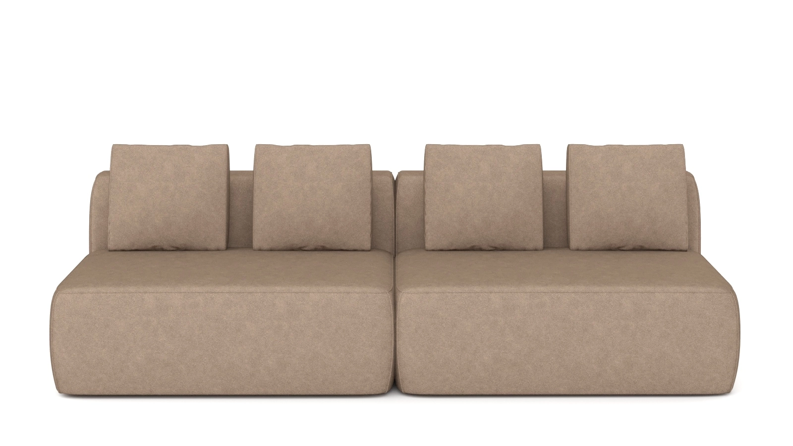 Диван модульный 2-секционный Molto 125+125 Тк. Galaktika beige 107x252 — купить в Озерце