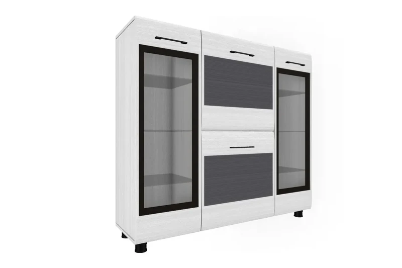 Тумба ТБ-2602 (Снежный Ясень-Серый) — Мебель-центр Озерцо