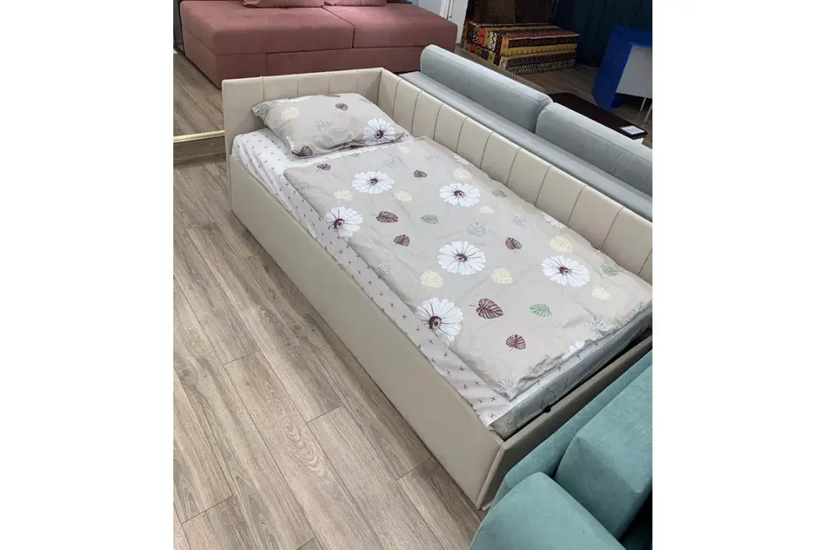 Кровать Мика с ПМ 90х200 универсальная Newtone Light BEIGE - купить в Озерце