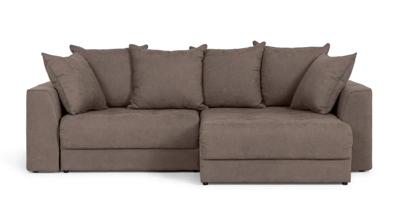 Диван -кровать угловой Monako New 2-секционный, ткань Royal I Shiitake 157x252 — купить в Озерце