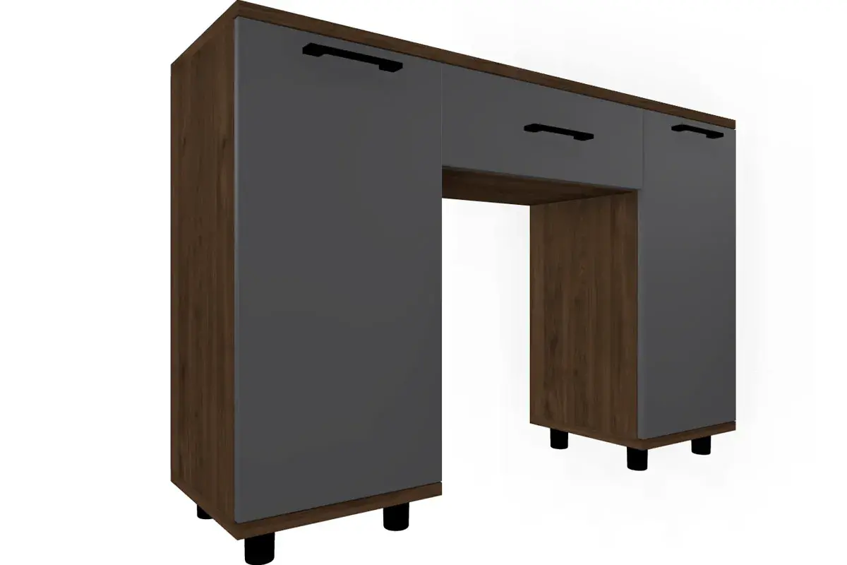 Спальня Грейс комплект 4 (Гикори Джексон Темный/Антрацит Матовый) - купить в Озерце