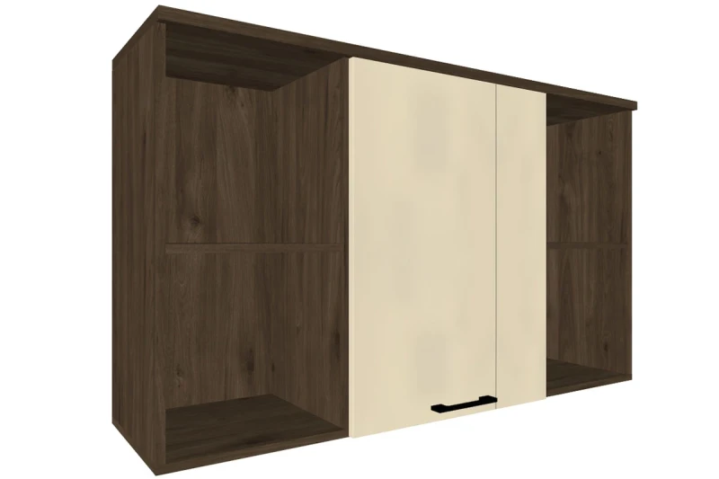 Антресоль АН-5024-ГТ-КГ (Гикори Джексон Темный/Кашемир Глянцевый) в мебель-центре Озерцо