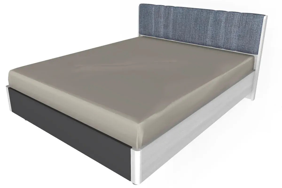 Спальня Грейс комплект 2 (Снежный Ясень/Антрацит матовый) - купить в Озерце