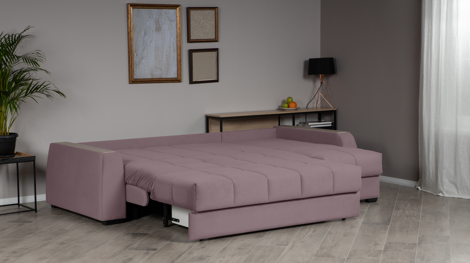 Диван Domo Pro Casanova Lilac угловой с коробом для белья с накладкой 170x302 — купить в Озерце