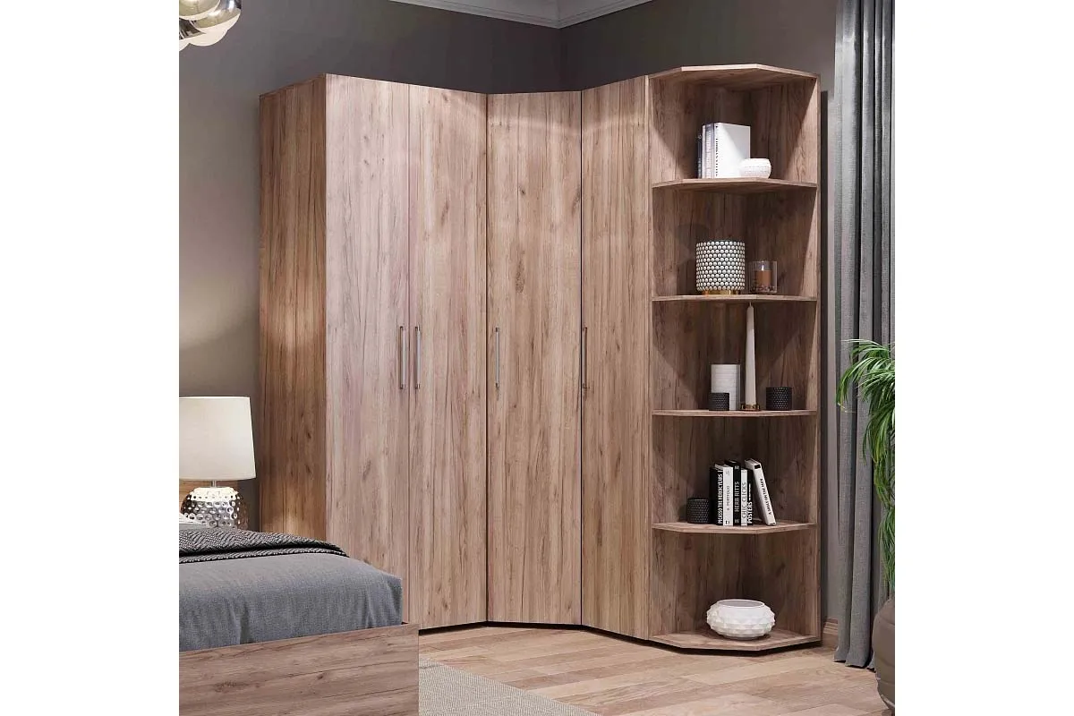 Монако 55 Шкаф для белья Дуб табачный Craft в мебель-центре Озерцо