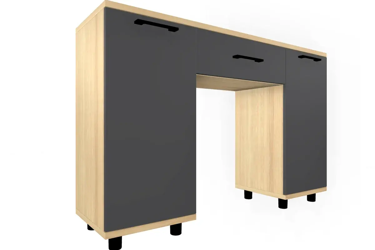 Спальня Грейс комплект 7 (Ясень Асахи/Антрацит матовый) - купить в Озерце