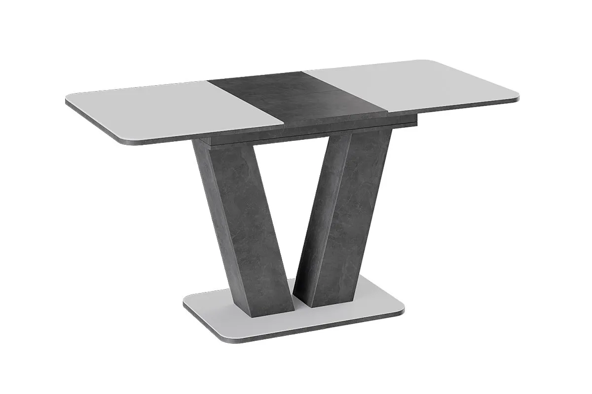 Стол раздвижной Чинзано Тип 1 (Моод темный/Стекло белое матовое) - купить в Озерце