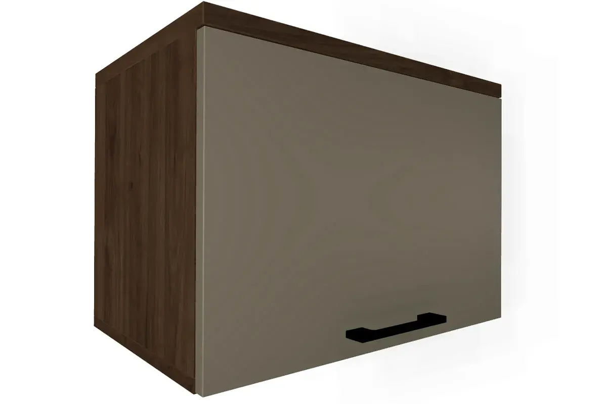 Прихожая Грейс комплект 5 (Гикори Джексон Темный/Латте Матовый) — Мебель-центр Озерцо