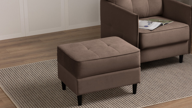 Пуф Amani Pro, Тк. Тк. Casanova Chocolate 53x68 — купить в Озерце