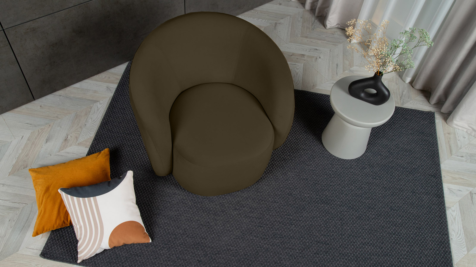 Кресло Nuage Sky Velvet 12 86x90 — купить в Озерце