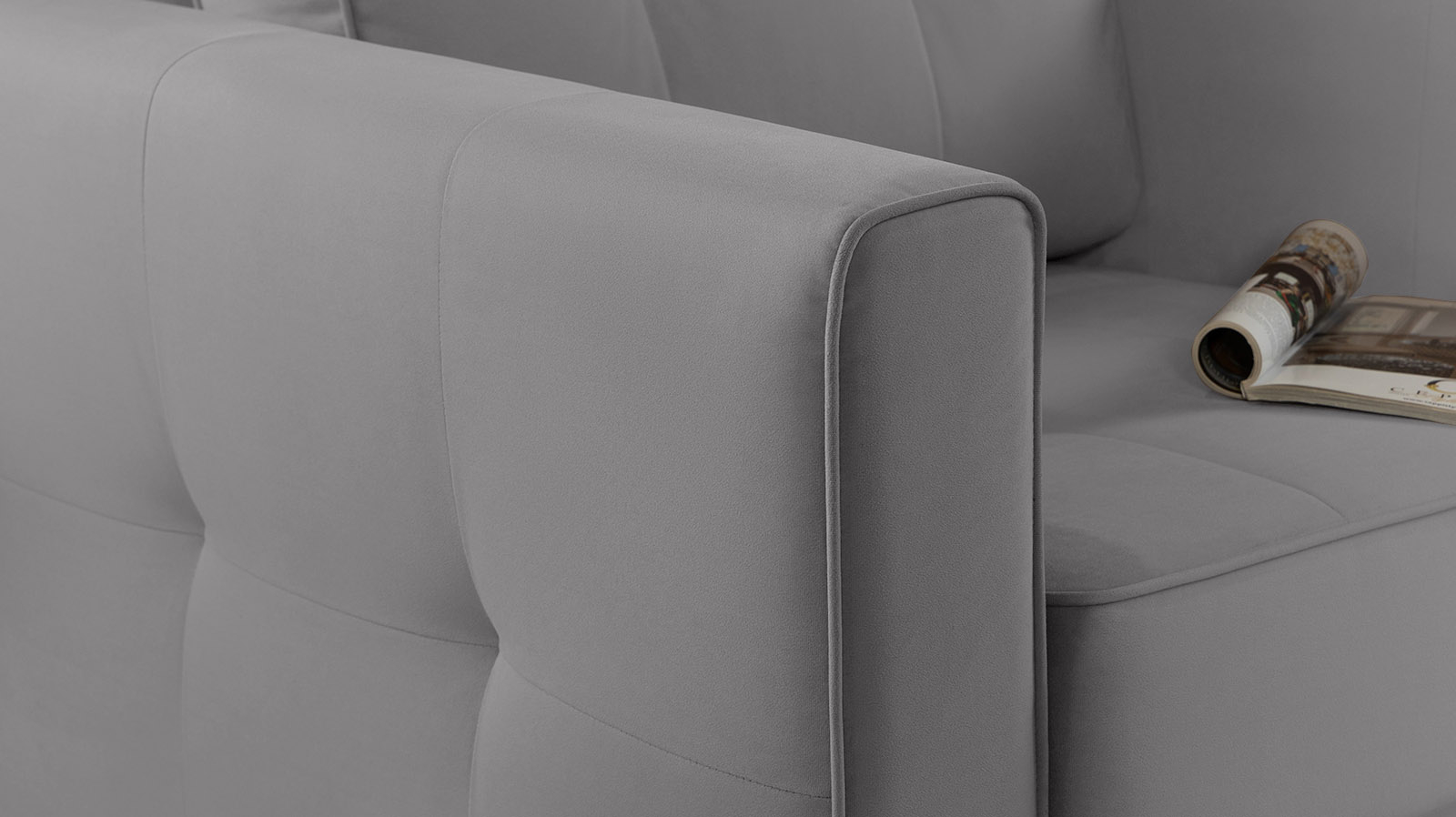 Кресло Amani Pro, Тк. Sky Velvet 08 (подлокотник: 15 см) 89x93.5 — купить в Озерце