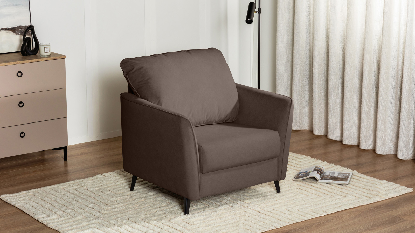 Кресло Laguna, Тк. Galaktika cacao 87x92.5 — купить в Озерце