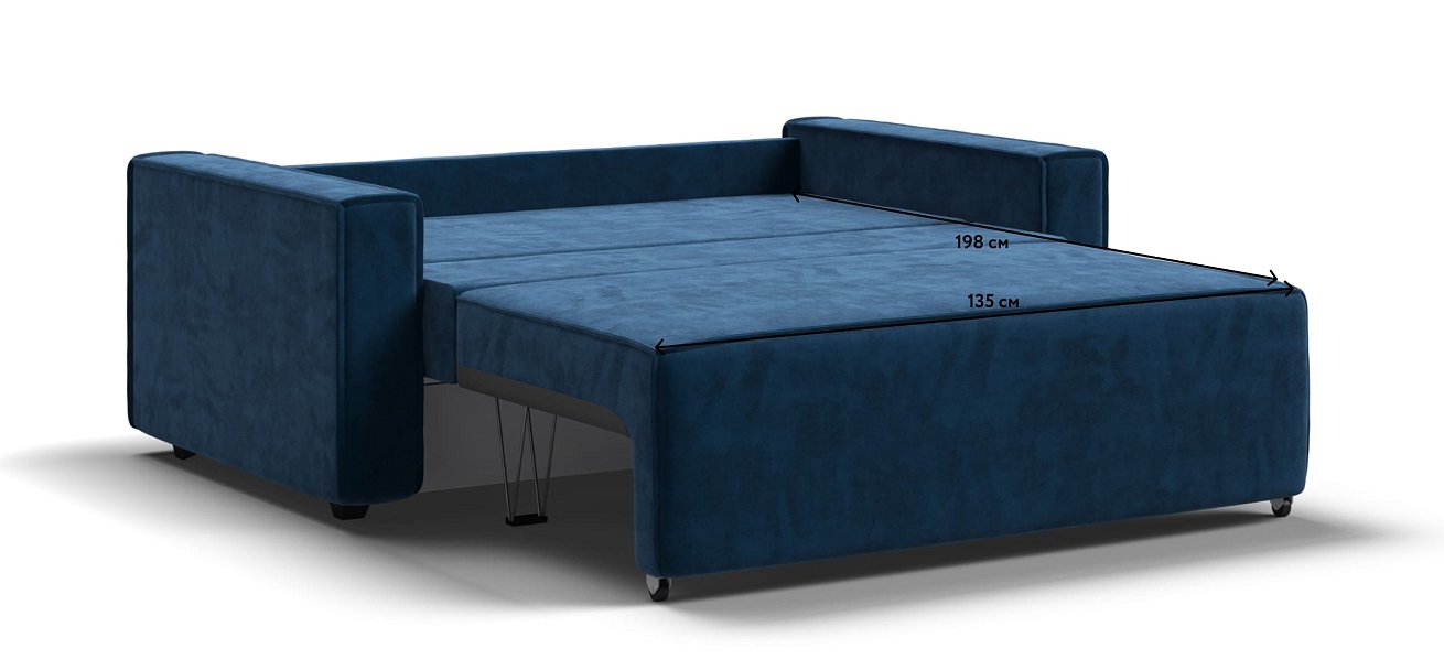Диван NORD Compact велюр Monolit синий — купить в Озерце