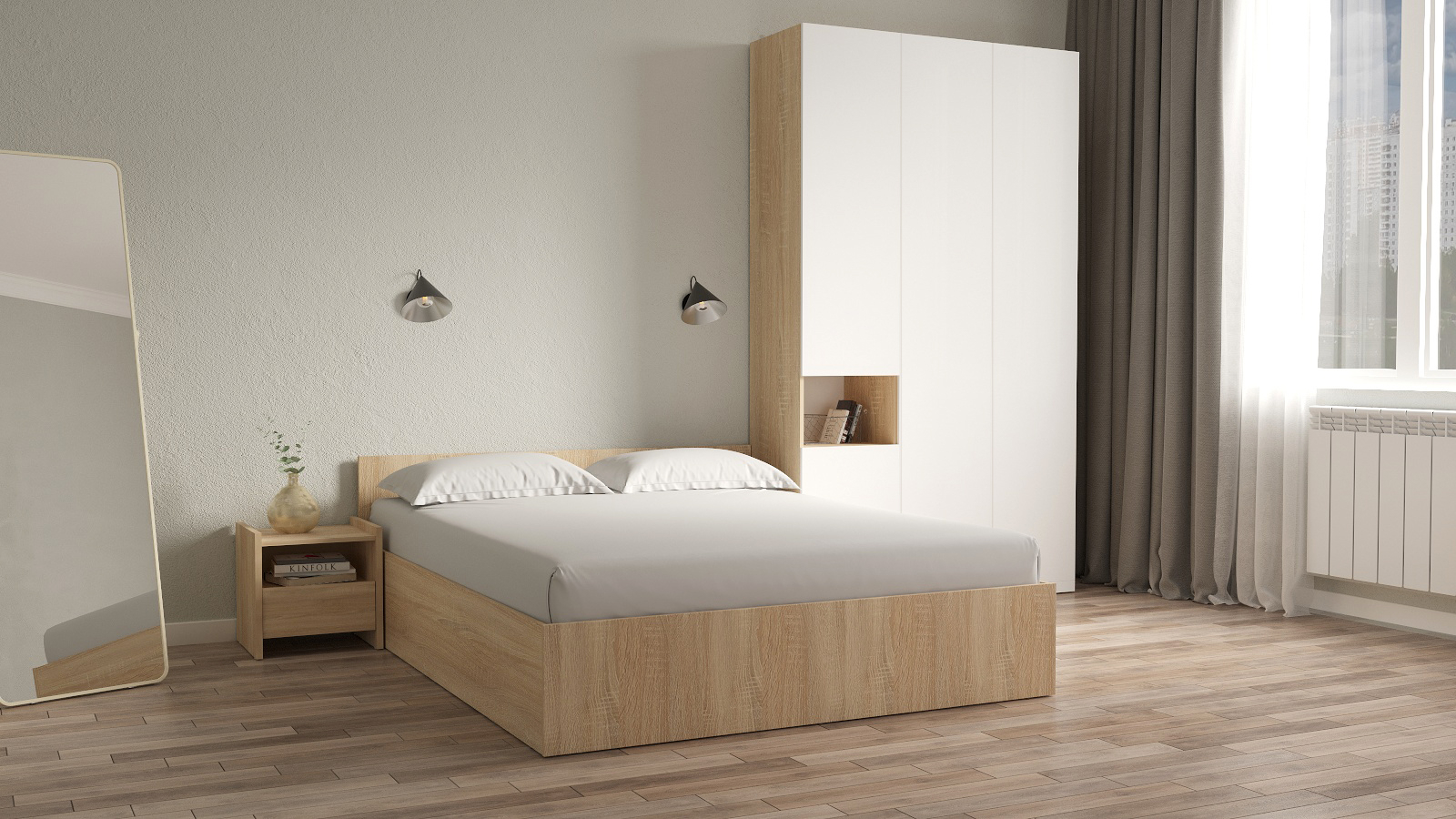 Кровать Pronto цвет Белый премиум 180x200 - купить в Озерце