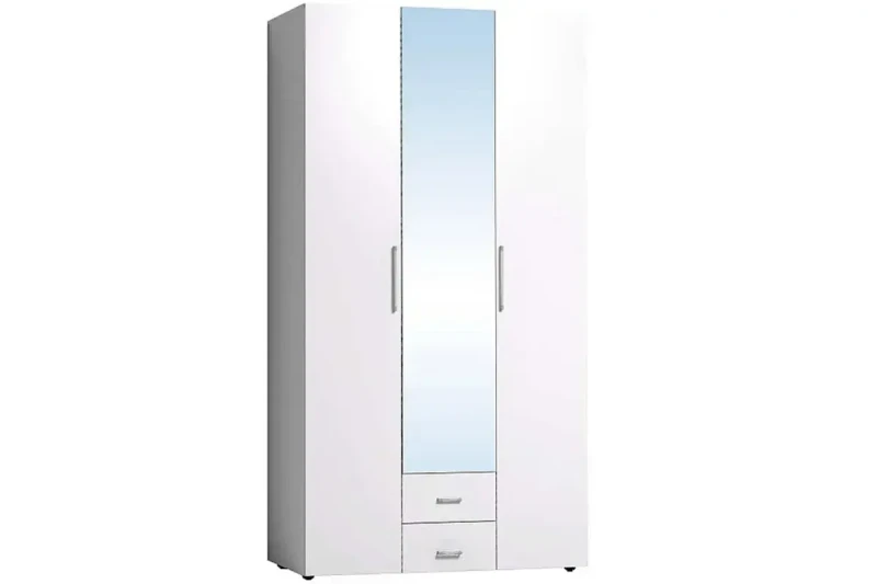 Шкаф для одежды и белья Монако 444 (Белый) в мебель-центре Озерцо