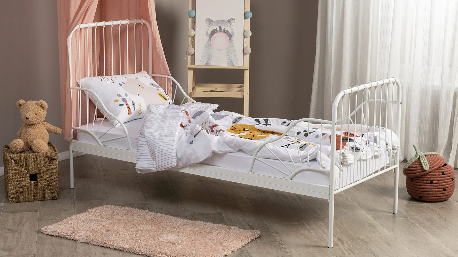 Постельное белье Askona kids Зоопарк 140x205 (односпальный), без простыни в мебель-центре Озерцо