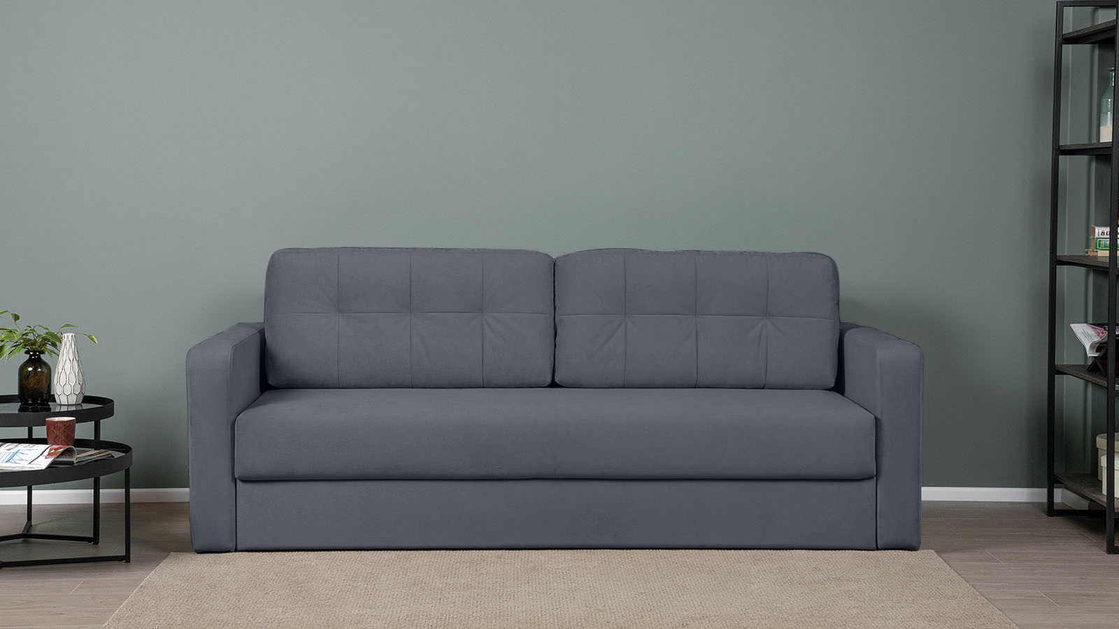 Диван Loko Pro Акция, ткань Dumont 32 (жесткость спального места: низкая) 163x200 — купить в Озерце