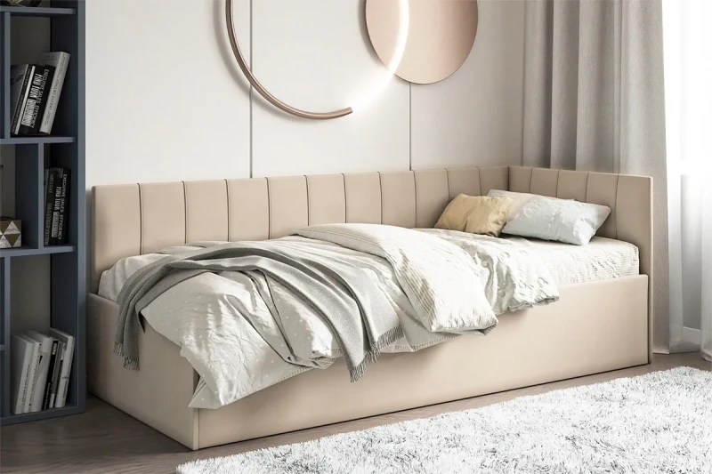 Кровать Мика с ПМ 90х200 универсальная Newtone Light BEIGE - купить в Озерце