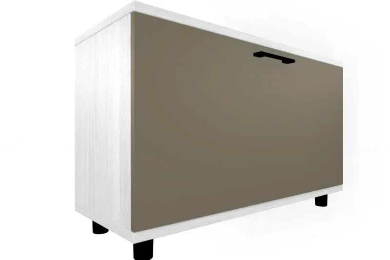 Тумба ТБ-5041-СЯ-ЛМ (Снежный Ясень/Латте Матовый) — Мебель-центр Озерцо