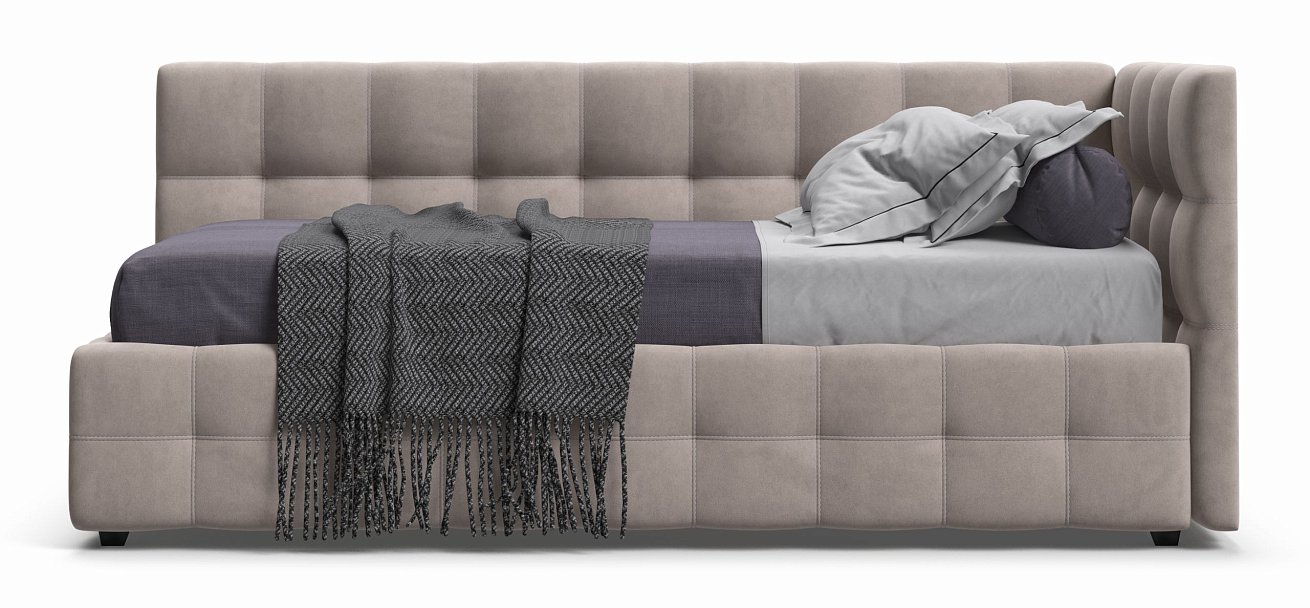 Кровать BOSS mini NEW велюр Monolit латте - купить в Озерце