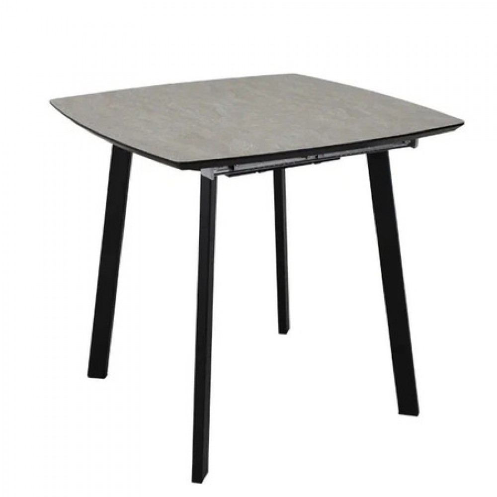 Стол МИЛАН-4 HPL 80х80/110 камень беж/муар.чер - купить в Озерце