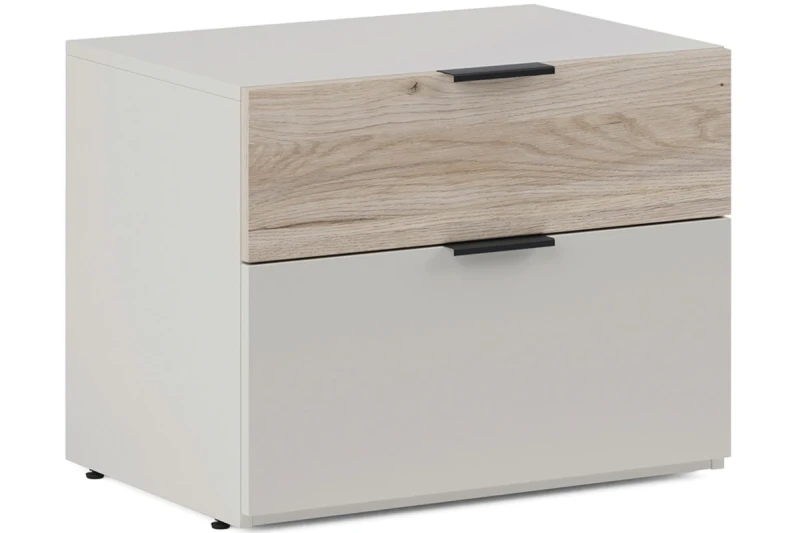 Тумба Мария МТ 60.2F (Дымчато-серый/Дуб Мария) — Мебель-центр Озерцо