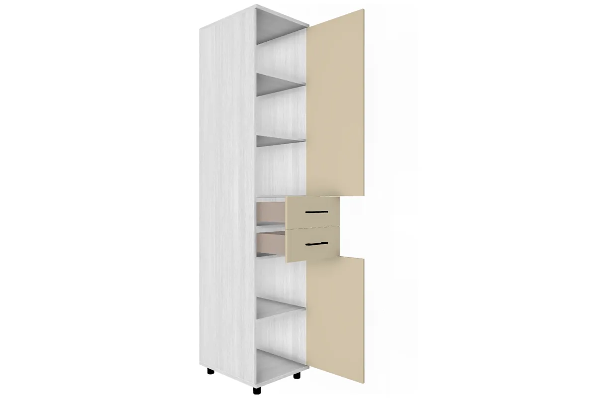 Шкаф многоцелевой ШК-5023-СЯ-КМ (Снежный Ясень / Кашемир Матовый) в мебель-центре Озерцо