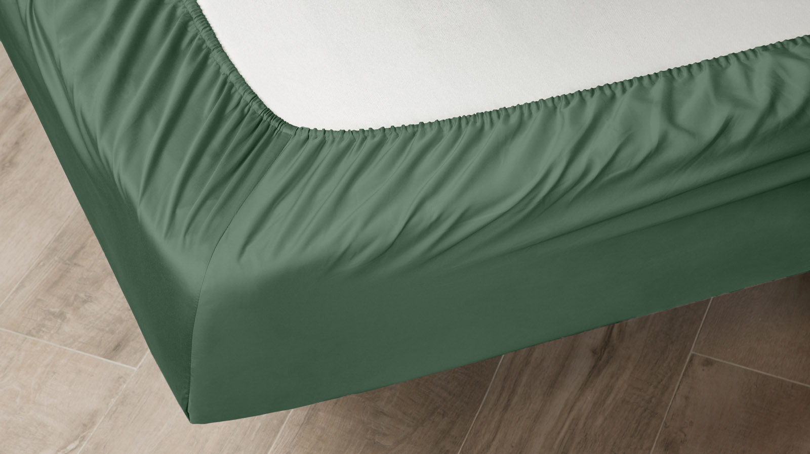 Простынь на резинке Askona Lite Home, цвет Хвойный 120x200 в мебель-центре Озерцо