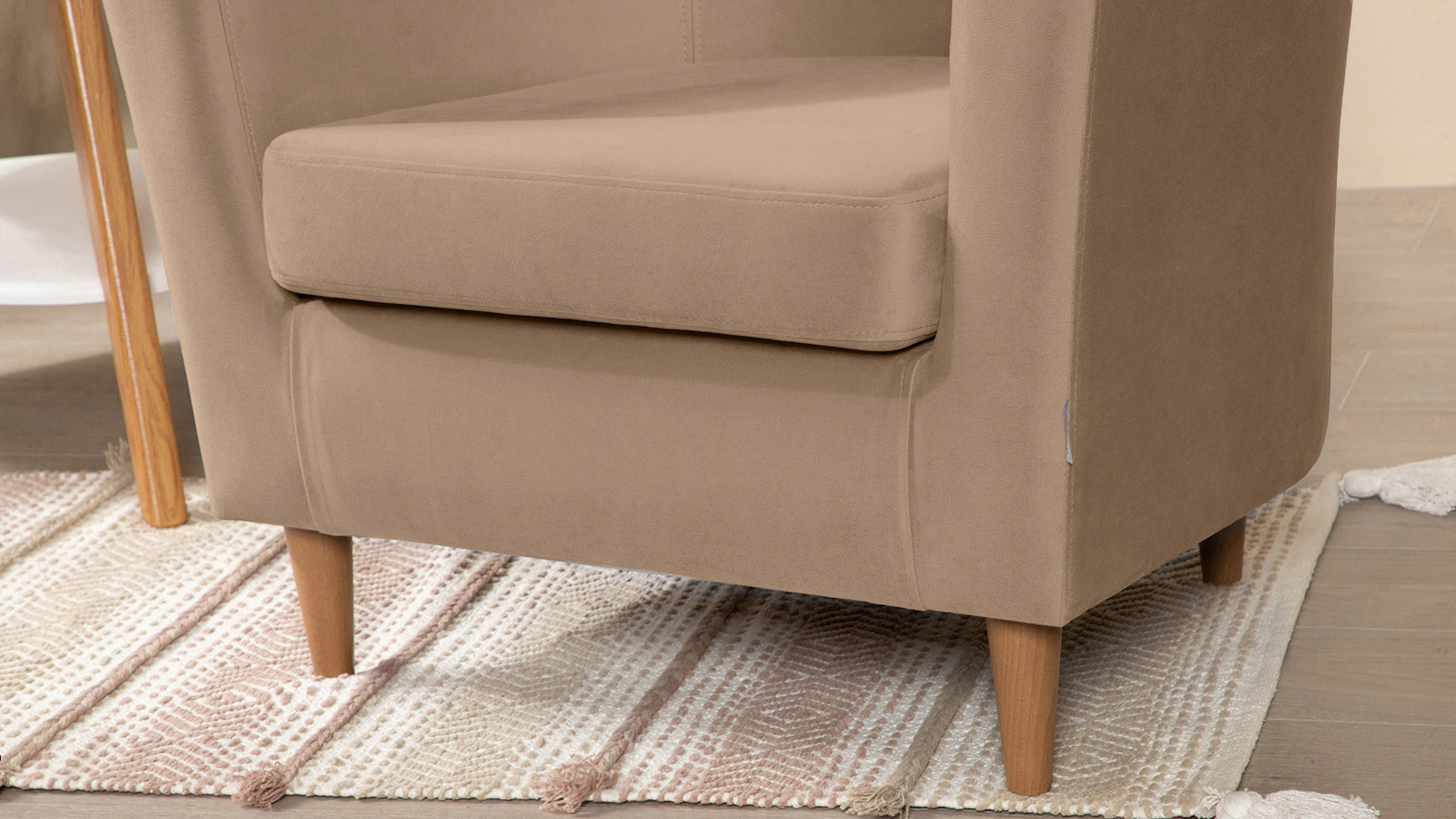 Кресло Moony Casanova Stone, светлые ножки 75x80 — купить в Озерце