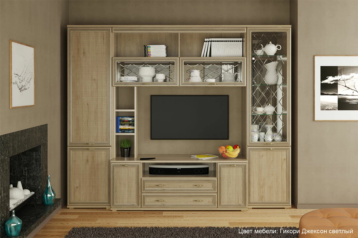 Антресоль  АН-1014 (Гикори Джексон Светлый) в мебель-центре Озерцо