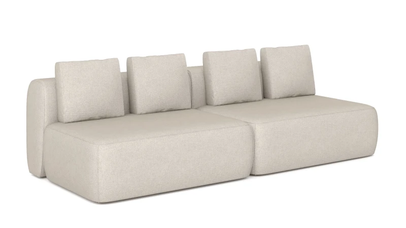 Диван модульный 2-секционный Molto 125+125 Тк. Forte 01 107x252 — купить в Озерце