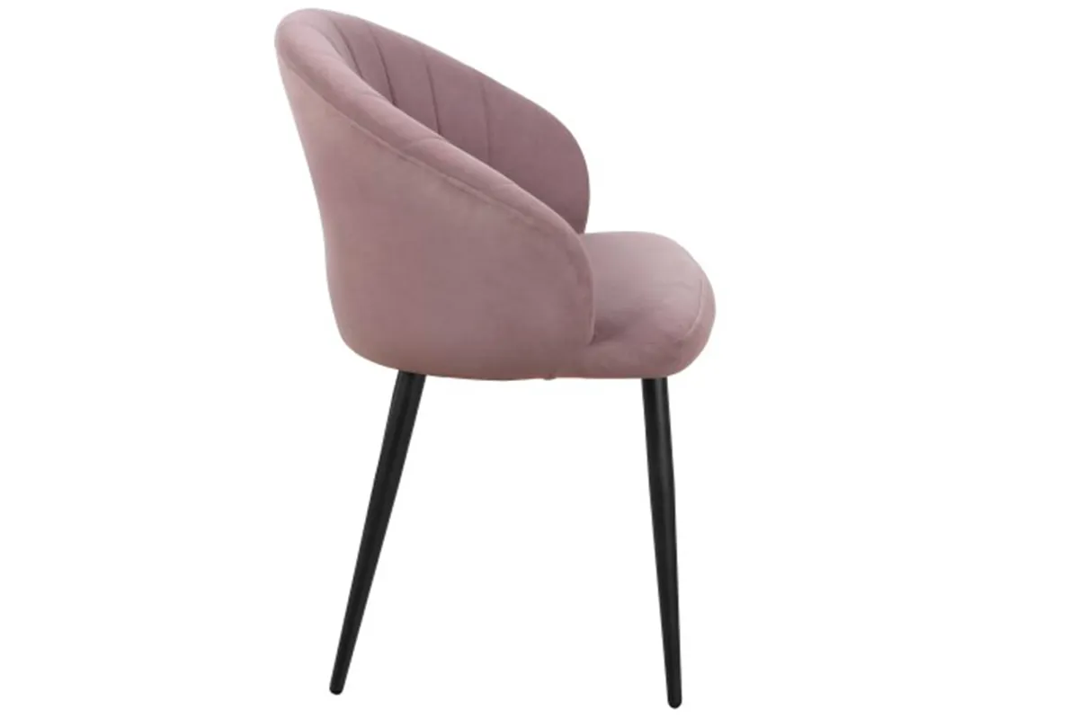Стул Моника (Муар черный/Велюр Dream Java/Розовый) СРП-050 - купить в Озерце