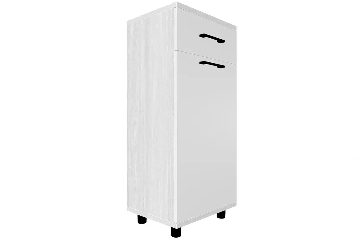 Прихожая Грейс комплект 2 (Снежный Ясень/Белый Бриллиант Глянцевый) — Мебель-центр Озерцо