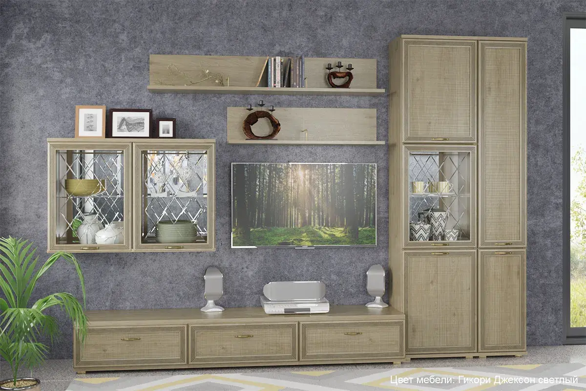 Шкаф ШК-1050 (Гикори Джексон Светлый) в мебель-центре Озерцо