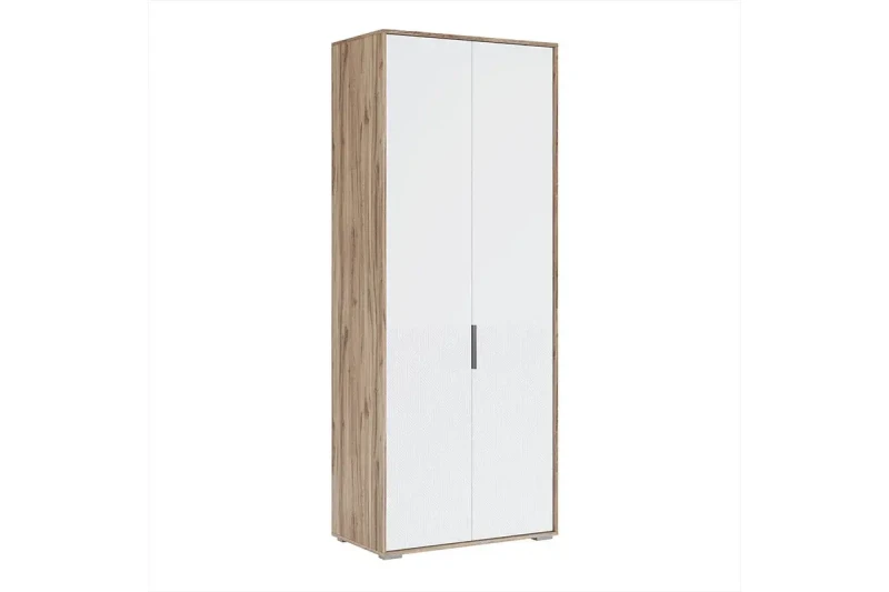 Шкаф двухдверный Николь мод.6 (Белый/Дуб Альпийский) в мебель-центре Озерцо