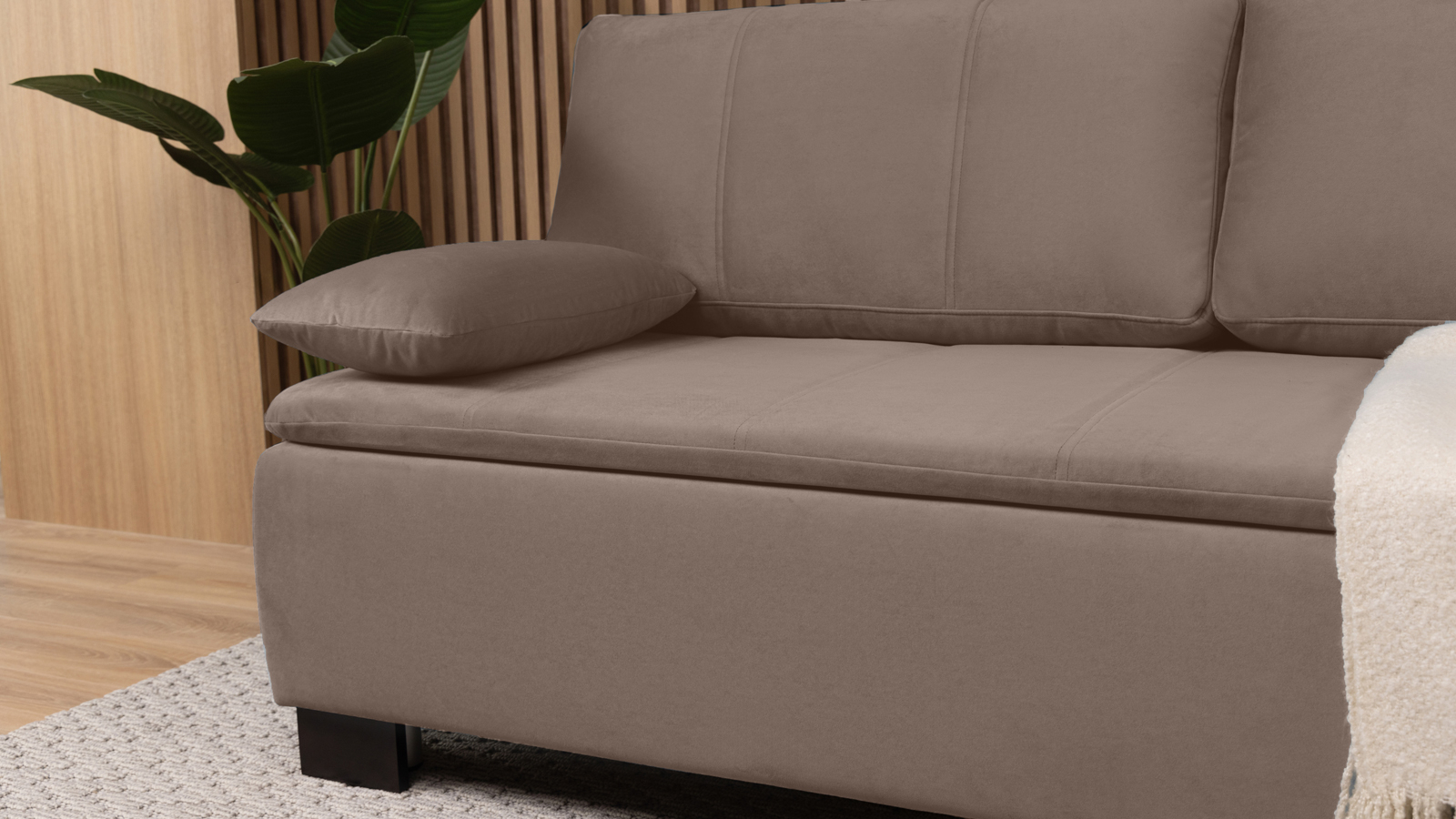 Диван Trenton Sky velvet 17 с коробом для белья 93x200 — купить в Озерце