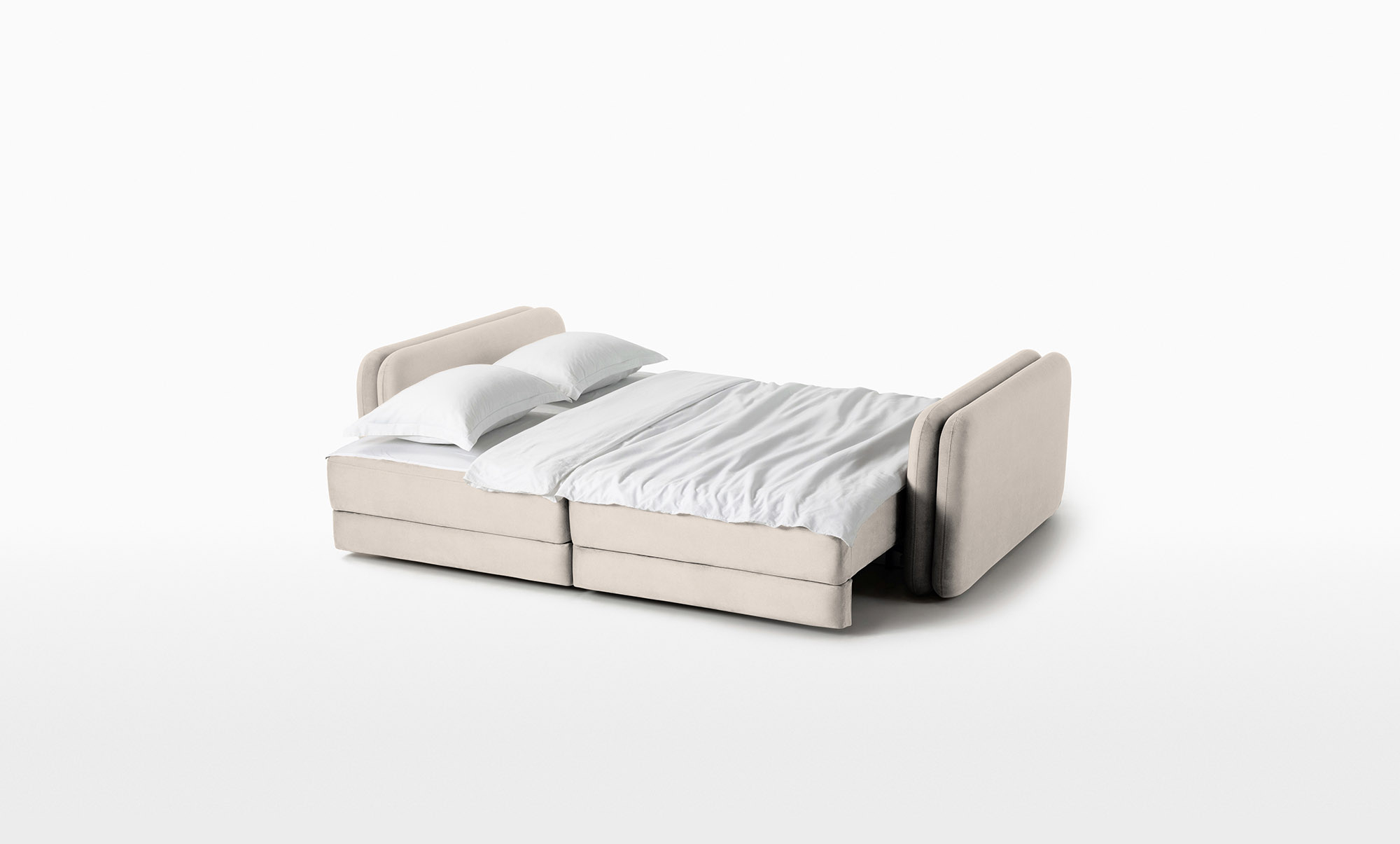 Диван Twins, 2-х секционный, ткань Prime White (ширина подлокотника:21) — купить в Озерце
