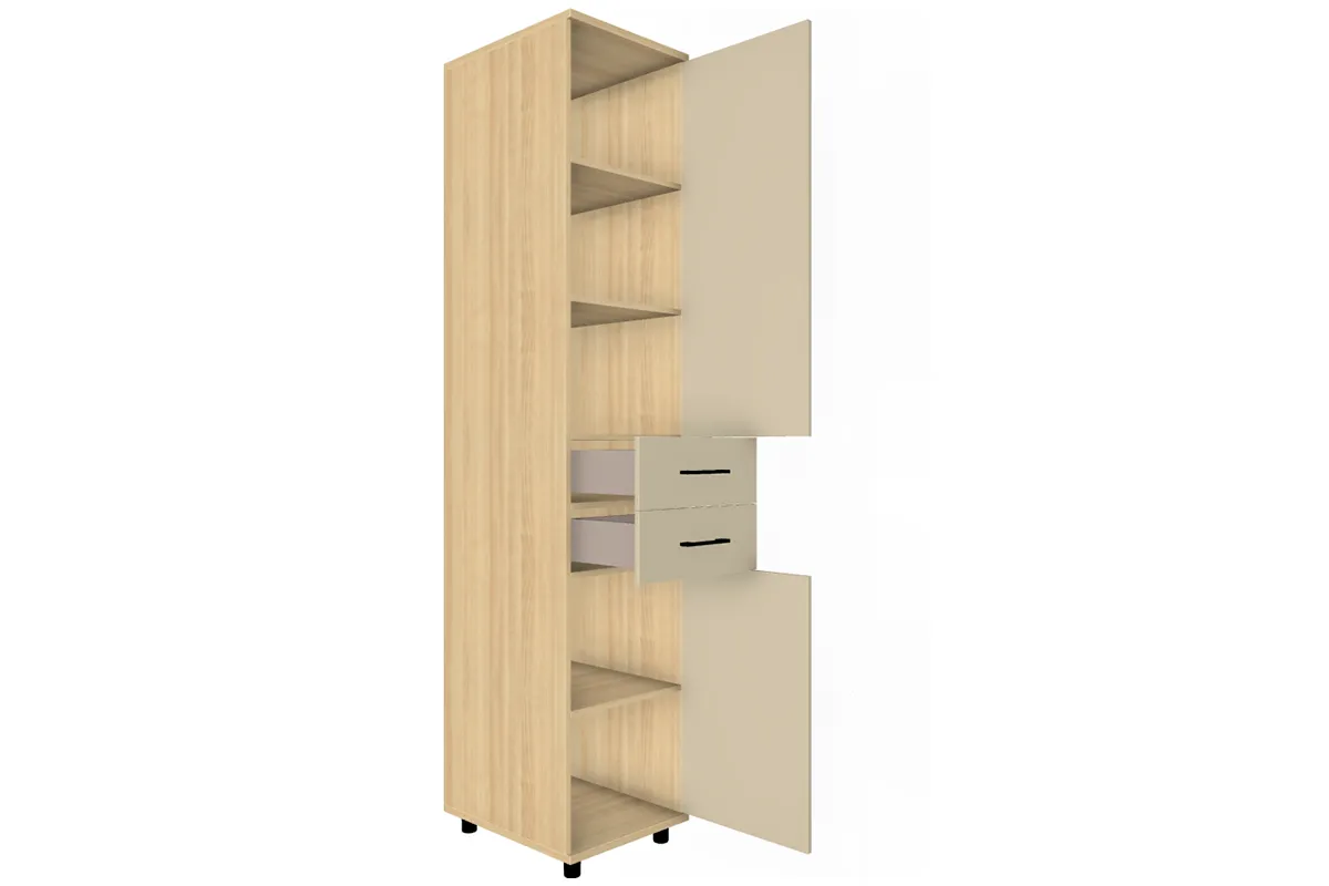 Шкаф многоцелевой ШК-5023-АС-КМ (Ясень Асахи / Кашемир Матовый) в мебель-центре Озерцо