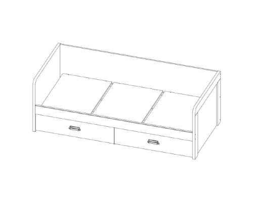 Кровать Анрэкс Дизель 90-2/D2 - купить в Озерце