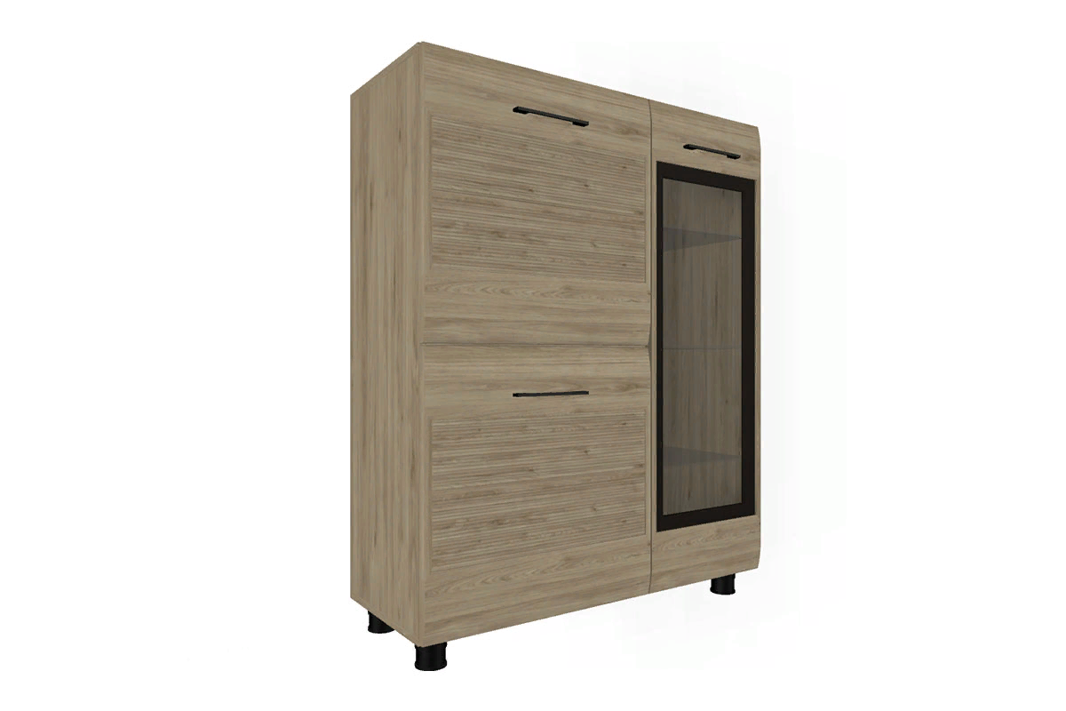 Гостиная Камелия-6 (Гикори Джексон Светлый) — Мебель-центр Озерцо