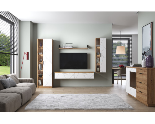 Кайлас Дуб наварра / эко джелато Шкаф 2DG1S в мебель-центре Озерцо