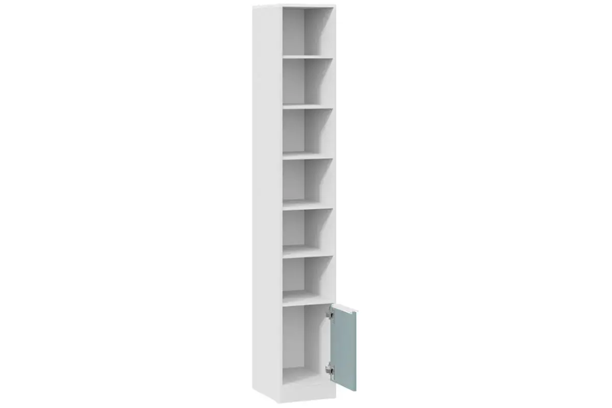 Стеллаж Марли (Белый/Серо-голубой) в мебель-центре Озерцо