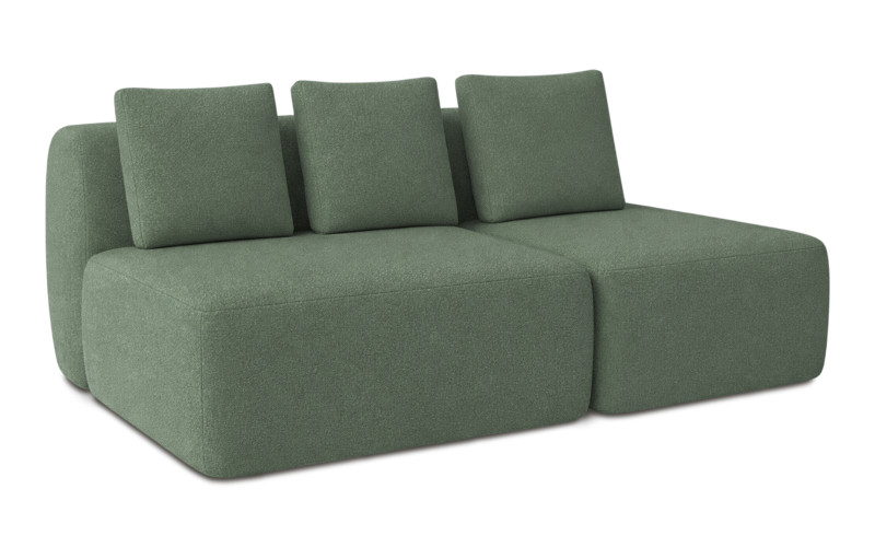 Диван модульный Мольто-2 секц-пуф 125+85-спинка 125+85-Тк. Royal I Field 57x367 — купить в Озерце